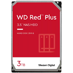 HDD NAS WD Red Plus 3TB CMR, 3.5'', 256MB, 5400 RPM, SATA, TBW: 180, Western Digital