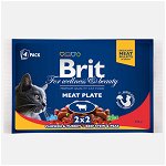 Brit Premium Cat multipack felii de carne 4 x 100 gr, Brit