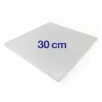 Platou tort (cake drum) patrat 30cm argintiu, DULCINEA