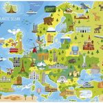 Puzzle Educa - Europe Map, 150 piese