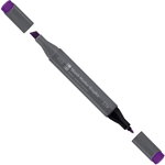 Marker cu 2 capete Graphix Marabu, pentru schite, 1-7 mm, Brilliant Violet