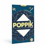 Joc creativ si educativ cu stickere fosforescente Skymap Poppik, Poppik