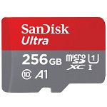 Card de memorie SanDisk, Ultra, 256GB, Rosu / Gri, SanDisk