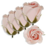 Trandafir din sapun roz cu mijloc roz inchis 5cm cu tija din plastic 5 set, Galeria Creativ