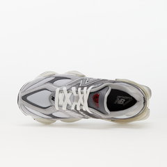 New Balance, Pantofi sport unisex de piele intoarsa cu garnituri de material textil 9060, Alb, Gri cenusiu, Gri inchis, 7.5 New Balance, Pantofi sport unisex de piele intoarsa cu garnituri de material textil 9060, Alb, Gri cenusiu, Gri inchis, 7.5