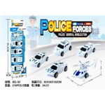 Set 5 vehicule Police Forces, pull-back action, 32.5×11.3×4cm, en-gros, 