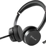 Casti Tellur On-Ear, Voice Pro Wireless, Black, Tellur