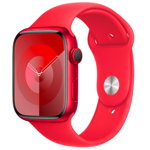 Smartwatch Apple Watch 9 GPS + Cellular, 45mm RED Aluminium Case, Sport Band - M/L, Apple
