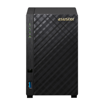 Network Attached Storage Asustor (AS1002Tv2) New Marvell ARMADA-385 Dual Core, 512MB DDR3, GbE x1, USB 3.1 Gen-1, 2 bay Tower NAS