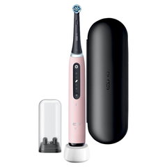 Periuță de dinți electrică Oral-B - iO S5 + TC, 1 vârf, roz