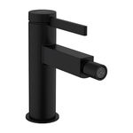 Baterie bideu, Hansgrohe, Finoris, cu ventil push-open, negru mat, Hansgrohe