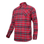 Camasa flanel groasa Lahti Pro, model carouri, marimea 2XL, rosu