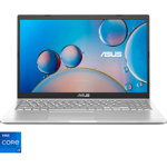 Laptop ASUS A516EA cu procesor Intel® Core™ i7-1165G7 pana la 4.70 GHz, 15.6", Full HD, IPS, 8GB, 512GB SSD, Intel® Iris® Xe Graphics, No OS, Transparent Silver