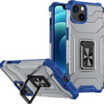 Hurtel Crystal Ring Case pancerne hybrydowe etui pokrowiec + magnetyczny uchwyt iPhone 13 mini niebieski, Hurtel