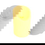 Lumanare LED crem efect lumina si atingere reala 10x7.5cm, 0