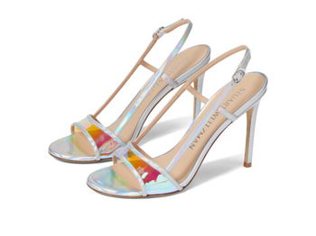 Incaltaminte Femei Stuart Weitzman Mondrian 100 Sandal SilverAurora, Stuart Weitzman