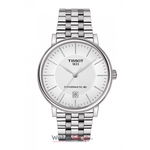 Tissot, Ceas automatic in doua nuante, Argintiu, Auriu