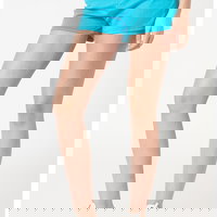 Love Moschino, Pantaloni scurti din amestec de in, Verde marin, 46