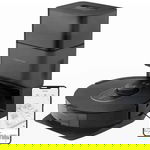 ROBOROCK Robot de aspirare Roborock Q5 Max Plus RSD0743CE, 5500 pa, aspirator, mop si statie inteligenta cu golire automata, 60W, Lidar, 5200mAh, Negru, ROBOROCK