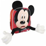 Ghiozdan de gradinita - 3D Mickey Mouse, 26 x 30 x 34 cm, 