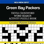 Green Bay Packers Trivia Crossword Word Search Activity Puzzle Book: Greatest Players Edition, Paperback - Mega Media Depot