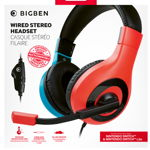 Casti Bigben Stereo Red/blue - Nintendo Switch PC