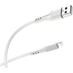 Cablu Date si Incarcare USB la tip Lightning Borofone BX37 Wieldy, 1 m, Alb