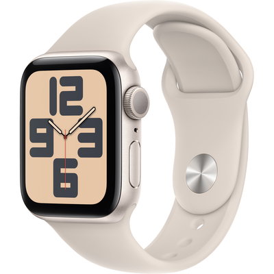 Apple Watch SE 3 GPS 40mm Starlight Aluminium Case with Starlight Sport Band - S/M
