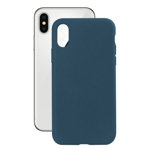 Husa Cover Soft Ksix Eco-Friendly pentru iPhone X/Xs Albastru, Ksix