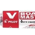 Marker tabla Pilot Vboard Master, 6mm varf rotund rosu, Pilot