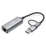 Digitus Adaptor placa de retea Digitus DN-3028 USB3.0/USB C 3.1 to 2.5G, Digitus
