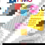 Staedtler Fimo Soft 12x25g Culori pastel, Staedtler