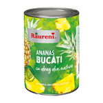 Compot ananas bucati in sirop 565 g, Raureni, Raureni