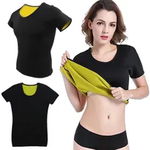 Tricou pentru Slabit Sport, Remodelare Corporala, Efect de Sauna, din Neopren, Negru - XL