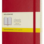 Agenda - Classic Notebook, Large, Squared, Scarlet Red, Soft Cover