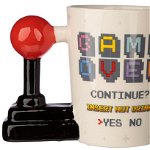 Cana - Shaped Handle Game Over Joystick with Arcade Decal, Puckator