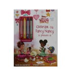 Disney. Fancy Nancy. Coloram cu Fancy Nancy si prietenii ei. Contine 4 creioane cerate, Litera