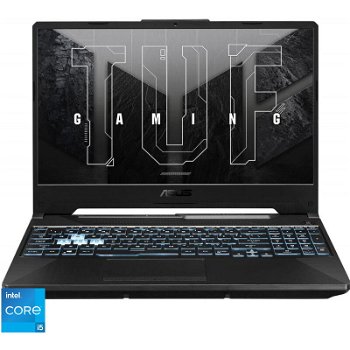 Laptop Gaming ASUS TUF F15 FX506HC cu procesor Intel® Core™ i5-11400H, 15.6", Full HD, 144Hz, 16GB, 512GB SSD, NVIDIA® GeForce RTX™ 3050, No OS, Eclipsa Gray