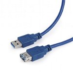 Cablu date USB AM 3.0 la USB AF 3.0 T/M  Cablexpert CCP-USB3-AMAF-6 - 1.8 m