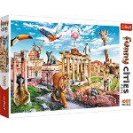 Puzzle Trefl - Funny Cities, Roma Salbatica, 1000 piese