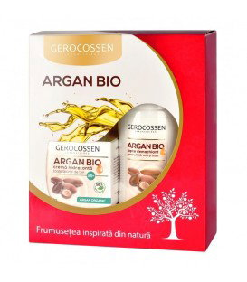Set Cadou Argan Bio(Crema hidratanta 25+ Lapte demachiant gratis)