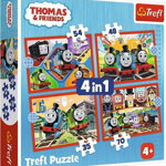 Puzzle Trefl 4 in 1 - Thomas and Friends, Trenuletele Amuzante, 12/15/20/24