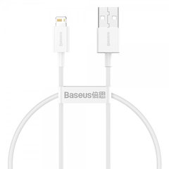 Cablu Date si Incarcare USB-A - Lightning Baseus Superior Series, 20W, 0.25m, Alb CALYS-02, Baseus