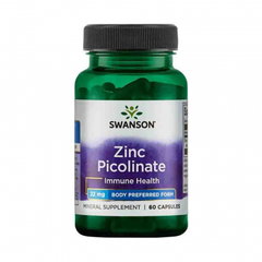 Zinc Picolinat, 22mg, 60 capsule, Swanson Zinc Picolinat, 22mg, 60 capsule, Swanson