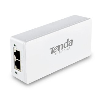 Tenda POE Injector  POE30G-AT; Gigabit, Compatible with IEEE802.3 ,IEEE802.3u,