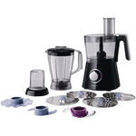 Robot de bucatarie Philips Viva Collection HR7762/90, 750 W, bol 1.5 l, blender 1 l, 2 viteze + Pulse, Negru