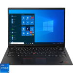 Ultrabook Lenovo 14'' ThinkPad X1 Carbon Gen 10, 2.8K OLED, Procesor Intel® Core™ i7-1260P (18M Cache, up to 4.70 GHz), 32GB DDR5, 1TB SSD, Intel Iris Xe, 5G, Win 11 Pro, Black Weave