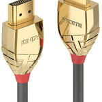 Cablu Lindy LY-37865, High Speed HDMI, 7.5m, Gold Line, LINDY