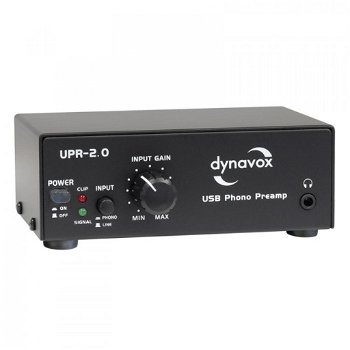 Preamplificator Phono Dynavox UPR-2.0 USB negru dyna16010