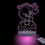 Lampa de veghe Funlights, Baby Looney Tunes Tweety, metacrilat, 18x6x25 cm - FunLights, Multicolor, FunLights